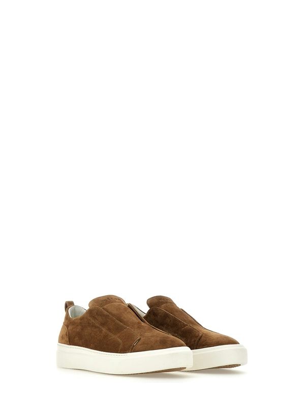 Suede Slip-On Low-Top Sneakers