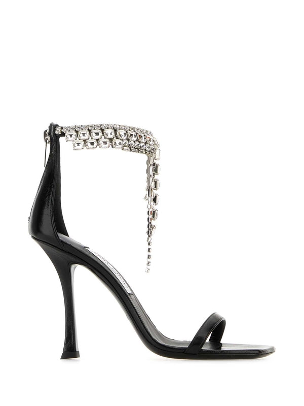 Verity 10 Crystal Anklet Sandal Heels