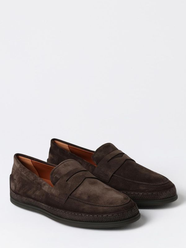 Pebbled Tab Suede Driving
  Shoes