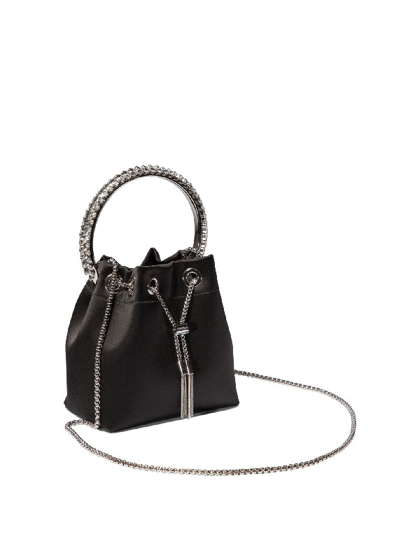 Bon Bon Crystal Satin Bucket
  Bag