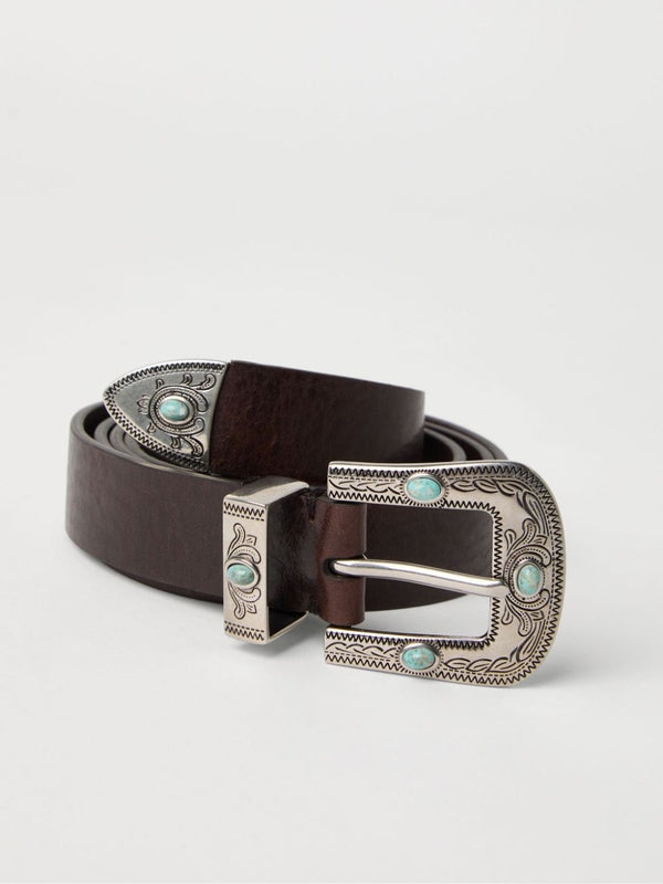 Western Embellished Leather
  Belt