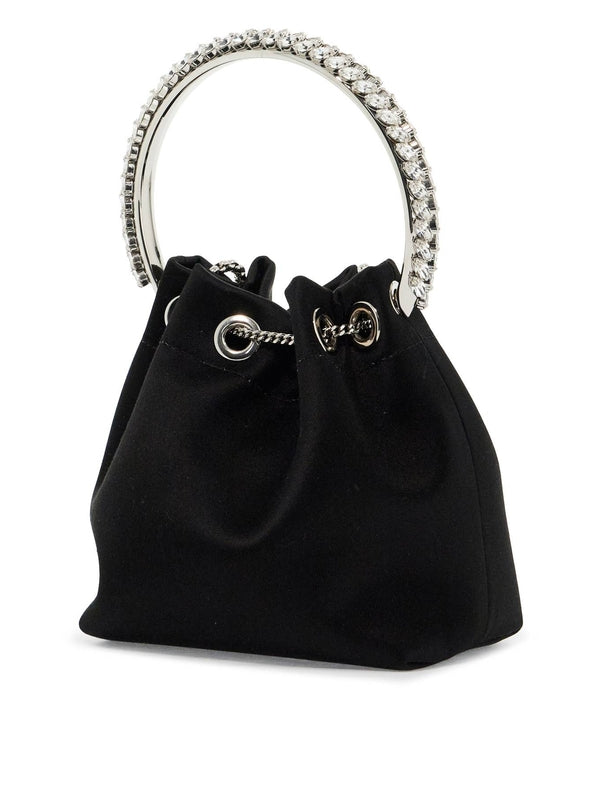 Bon Bon Crystal Satin Bucket Bag