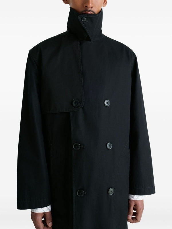 Belted Black Double Coat