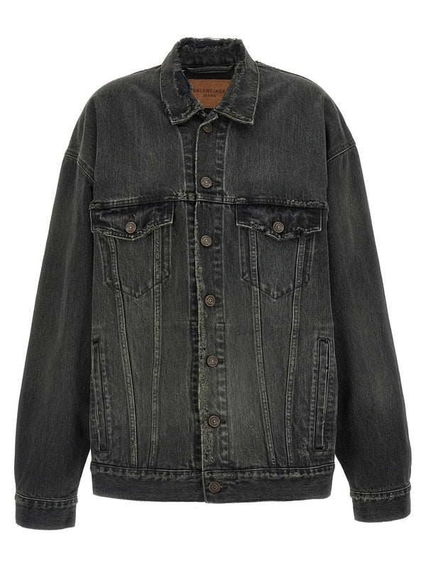 Balenciaga Gray Trucker Jacket