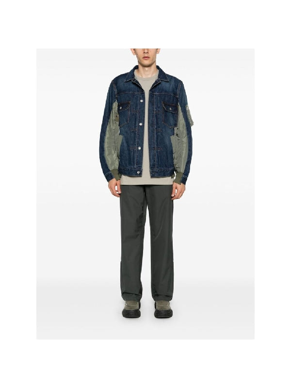 ナイロンインサートデニムトラッカージャケット