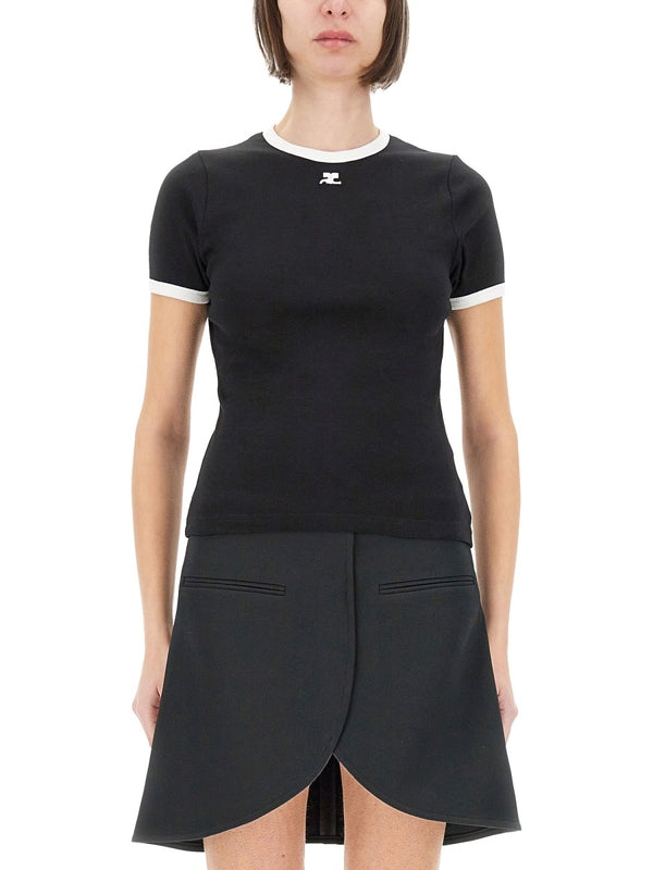 Courrèges Black Half Sleeve