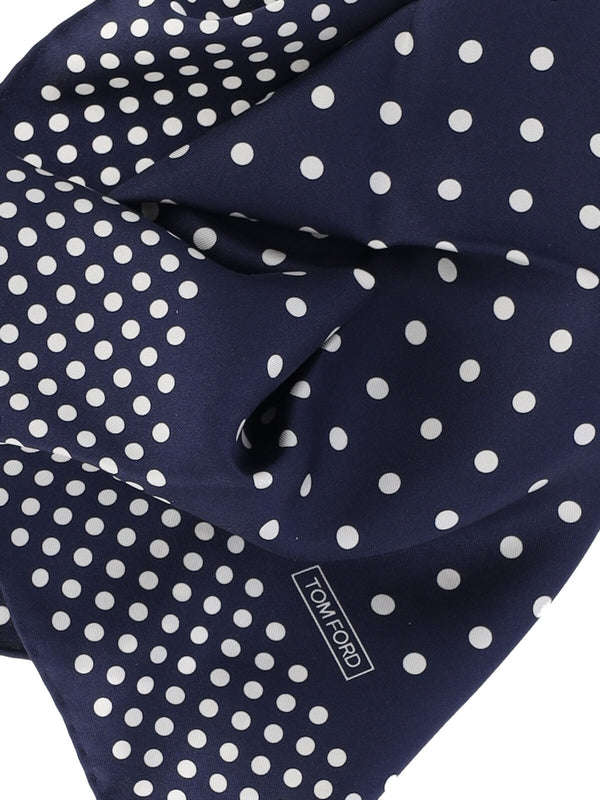 Tom Ford Navy Silk Mufflers