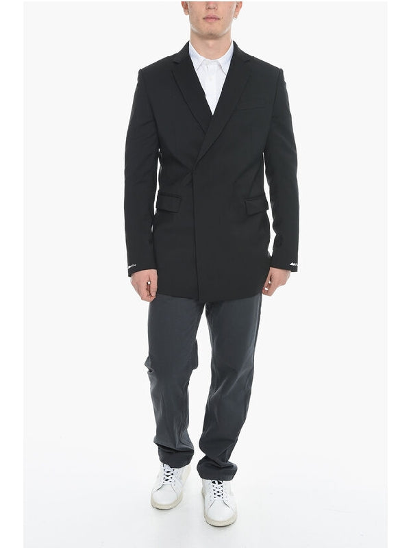 Flap Pocket Wool Blend Jacket