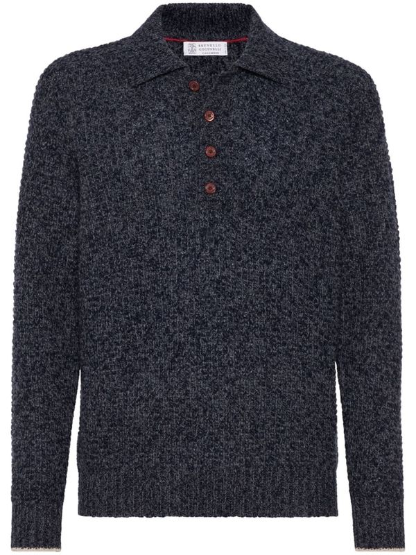 Wool Cashmere Polo Shirt