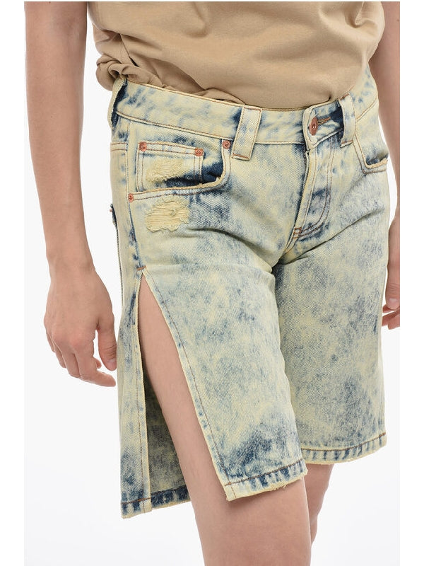 Stone Washing Denim Shorts