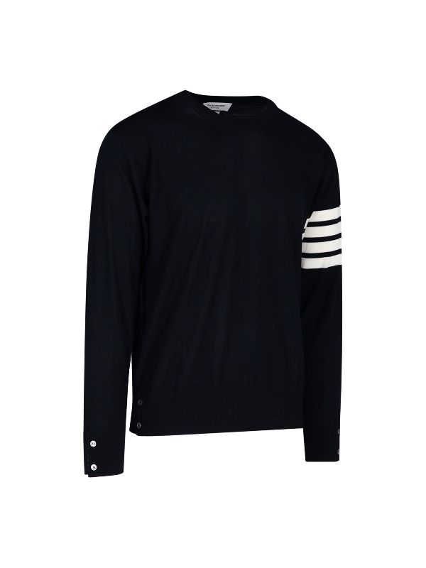 4-Bar Crewneck Knit