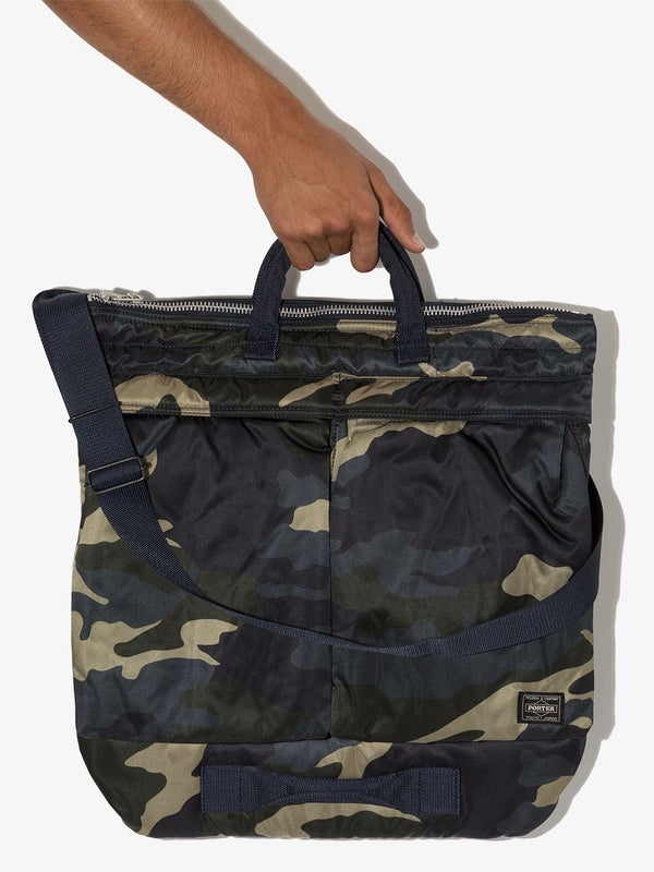 Porter Camouflage Green Tote Bag