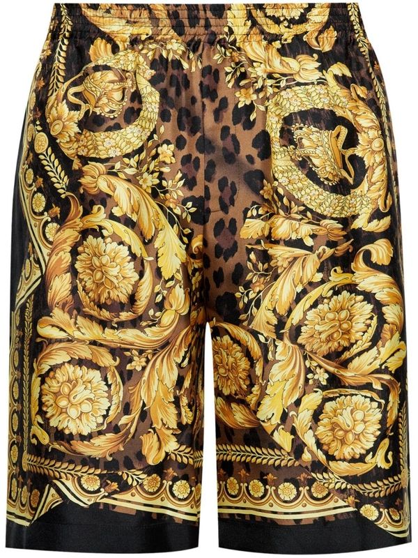 Wild Barocco Silk Shorts