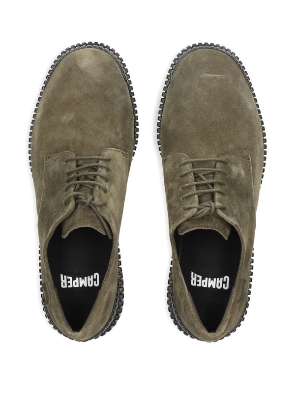 Camper Green Lace-Up Shoes