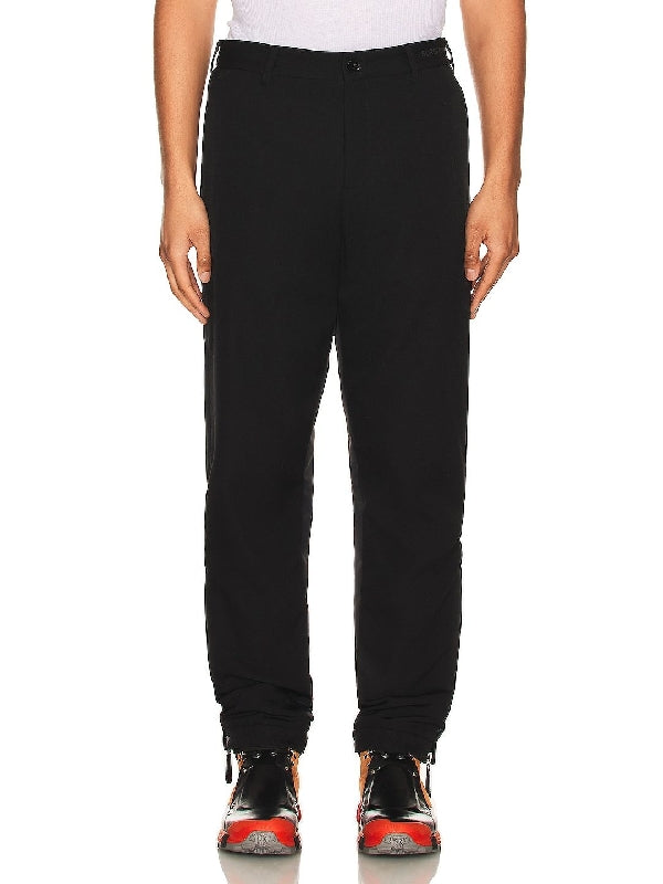 Black zipper detail pants