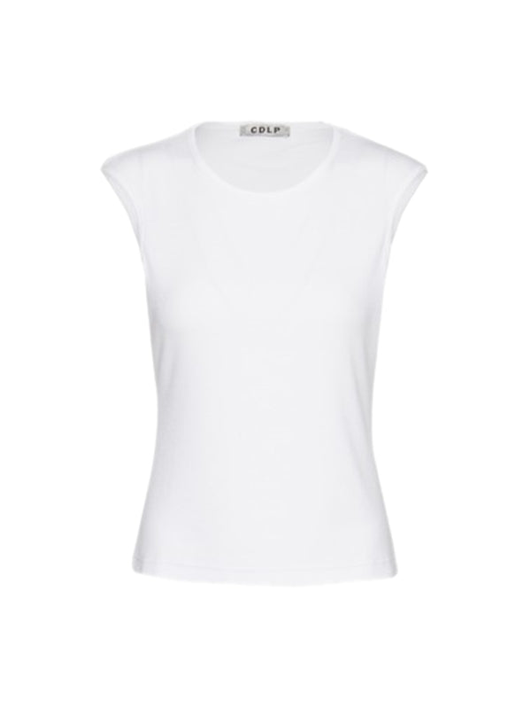 Cdlp White Sleeveless