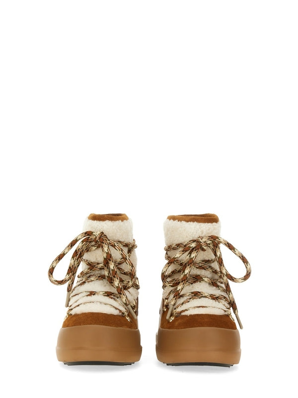 Moon Boot Brown Lace-Up Boots