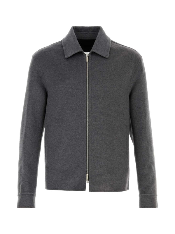 Wool Cashmere Zip-Up Jacket