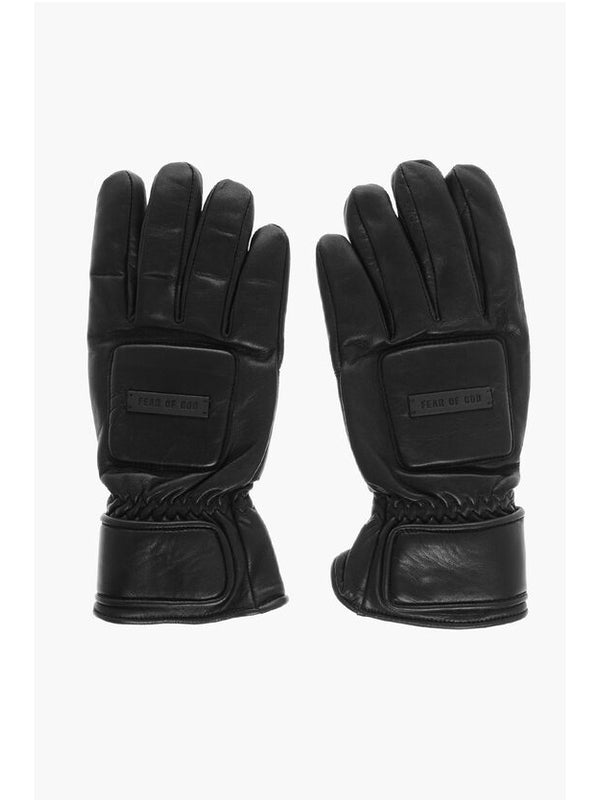 Fear Of God Black Leather Gloves