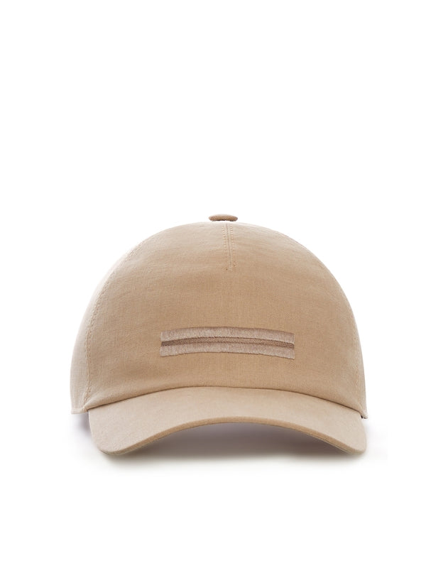 Zegna Beige Ball Cap