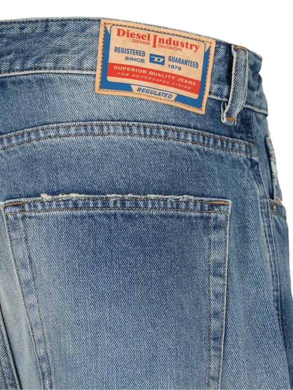 Back Logo Patch Denim Pants