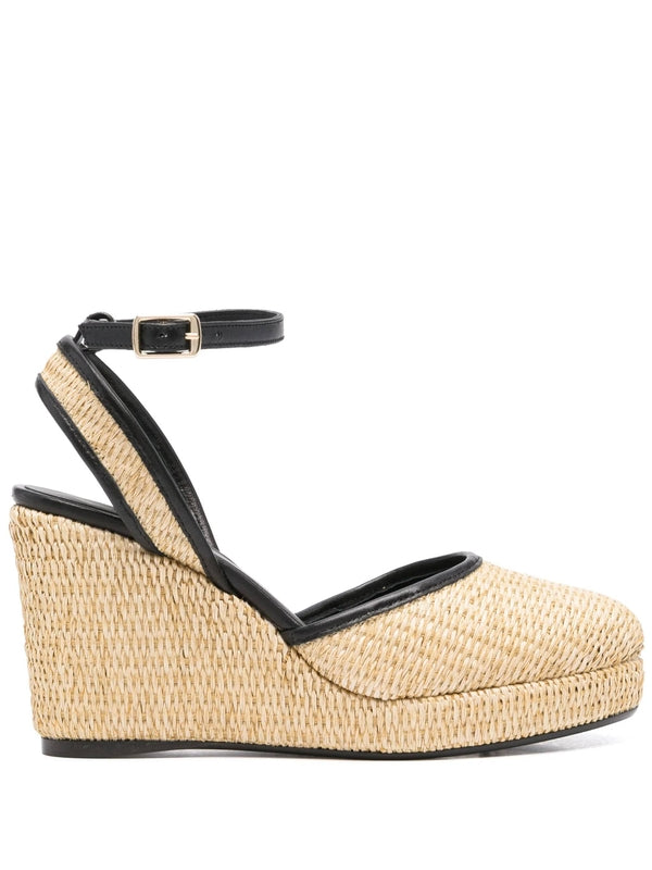 Castañer Beige Wedge Sandals