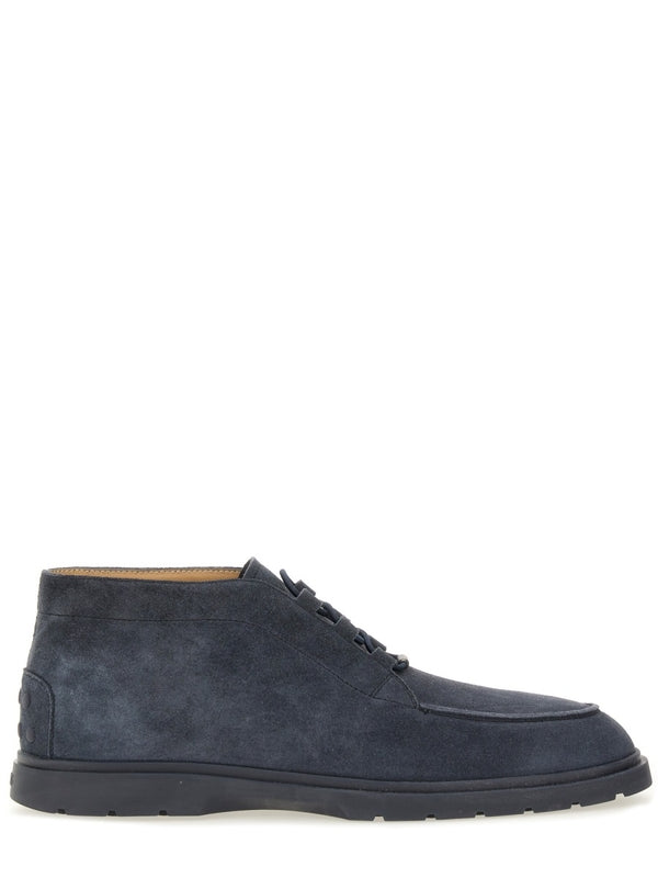 Tod'S Blue Lace-Up Boots