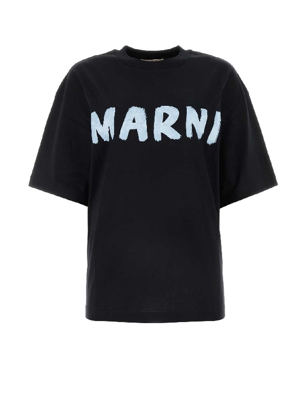 MARNI - T-SHIRTS THJET49EPHUSCS11 L2N99 Black Half Sleeve - Jente