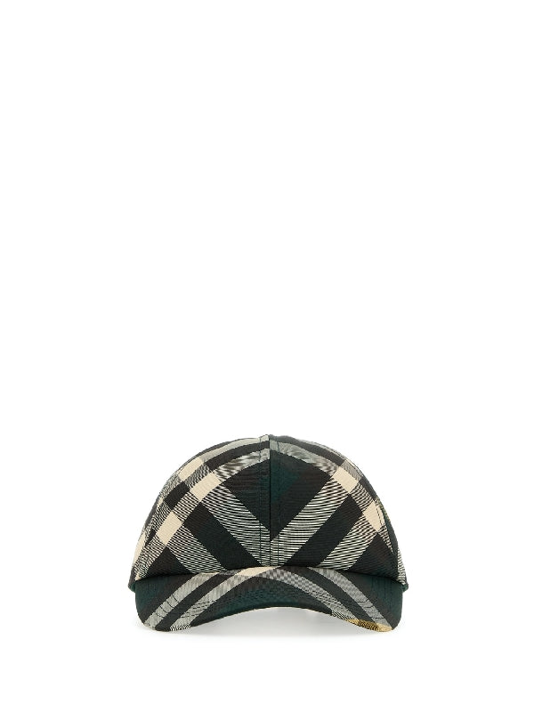 Check Pattern Poly Ball Cap