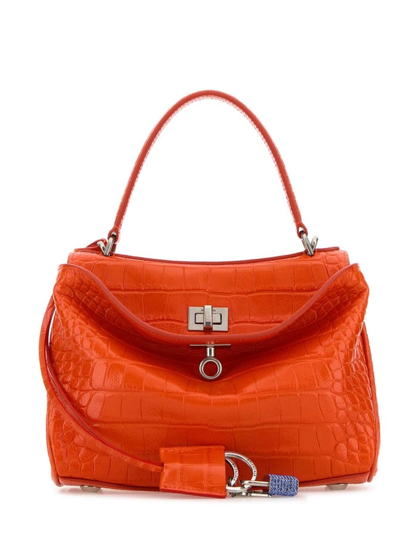 Balenciaga Rodeo Mini Orange Tote Bags