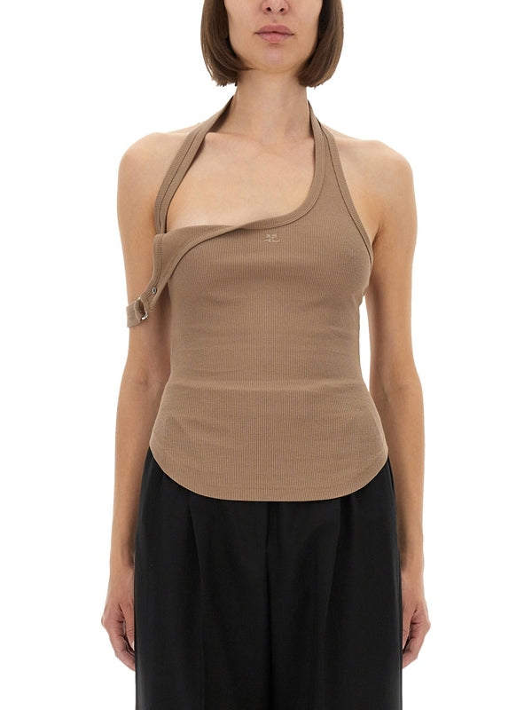 Courrèges Beige Sleeveless