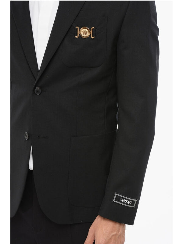Versace Black Tailored Jackets