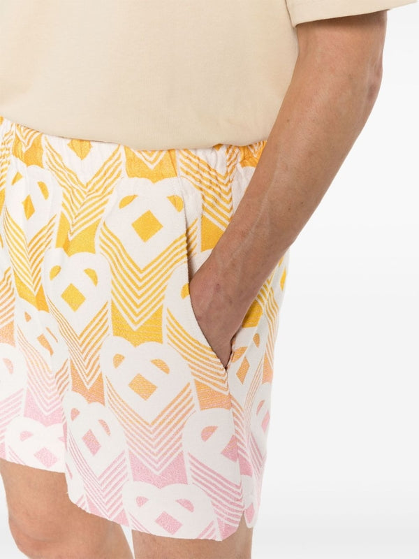 Gradient Drawstring Shorts