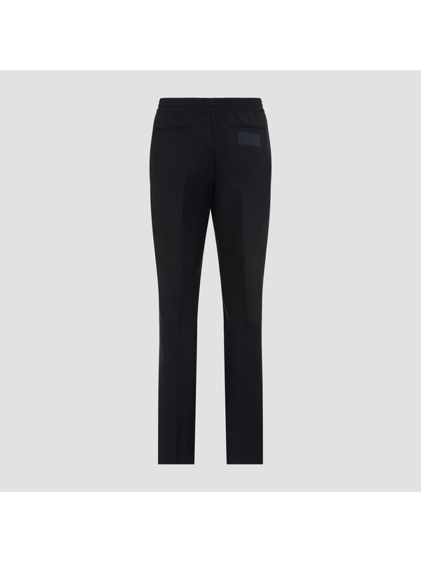 バックロゴウールモヘアパンツ