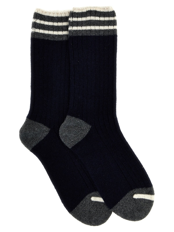 Cashmere Rib Socks