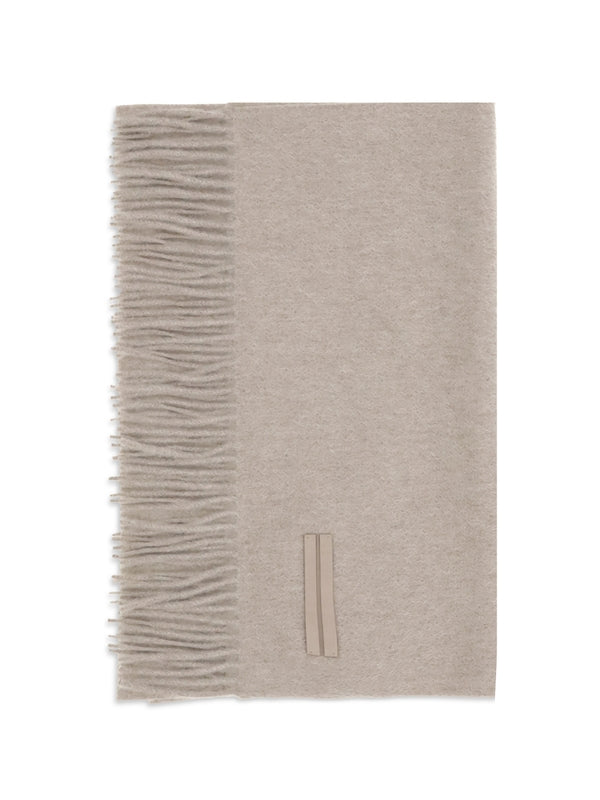 Z Zegna Grey Wool Mufflers