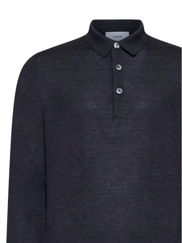 Wool Knit Polo Shirt