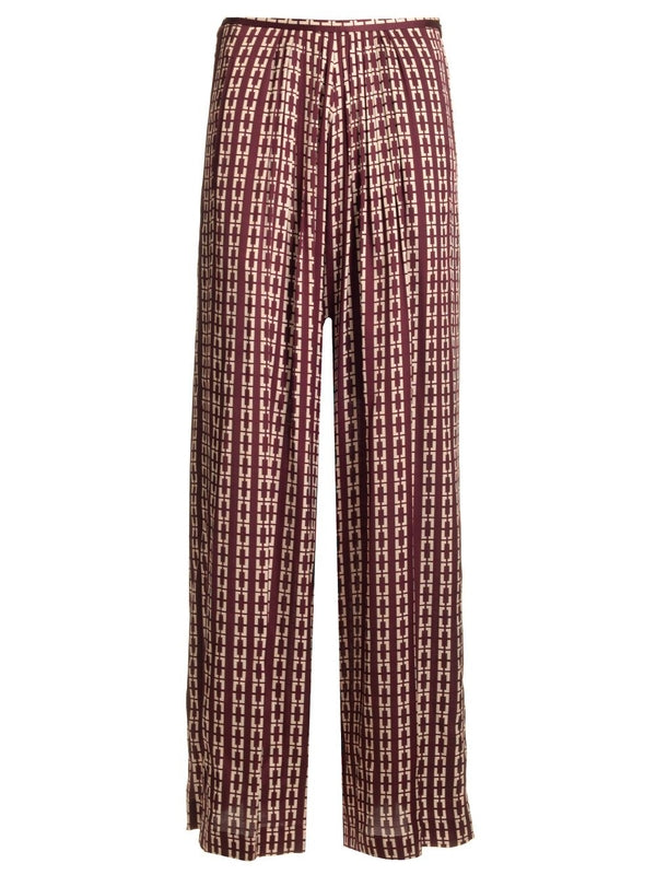 Chaonette Printed Satin Trousers