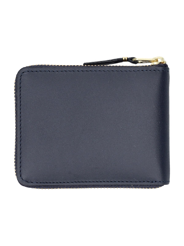 Zipper Leather Small Wallet