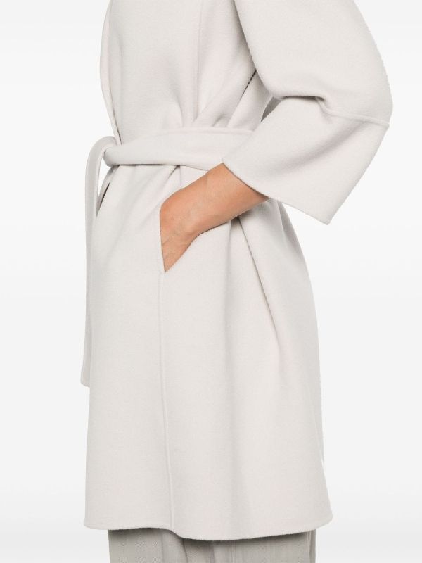 Arona Tie Wool Wrap Coat