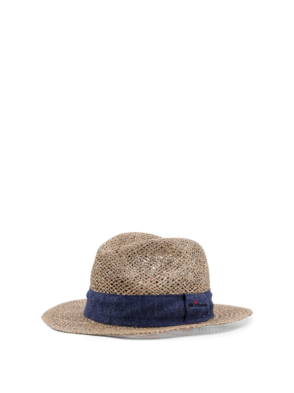 Logo Band Straw Fedora