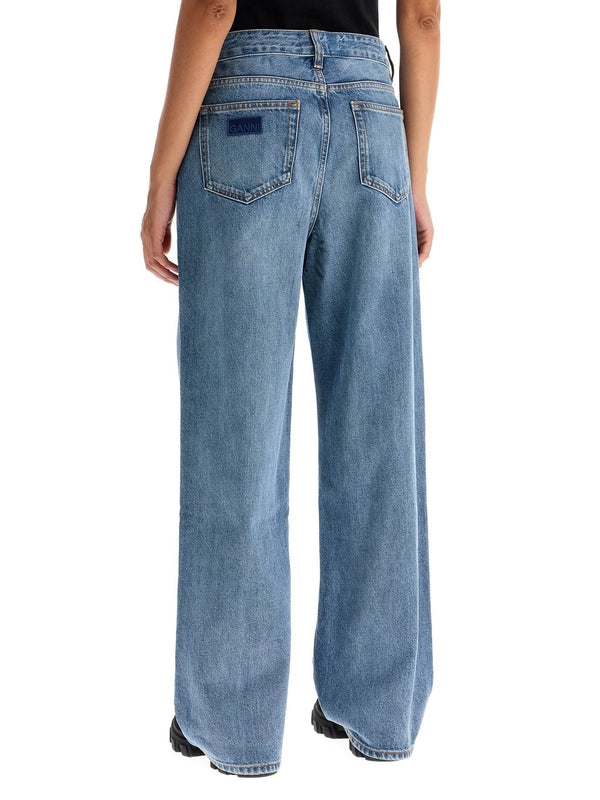 Washed Denim Pants