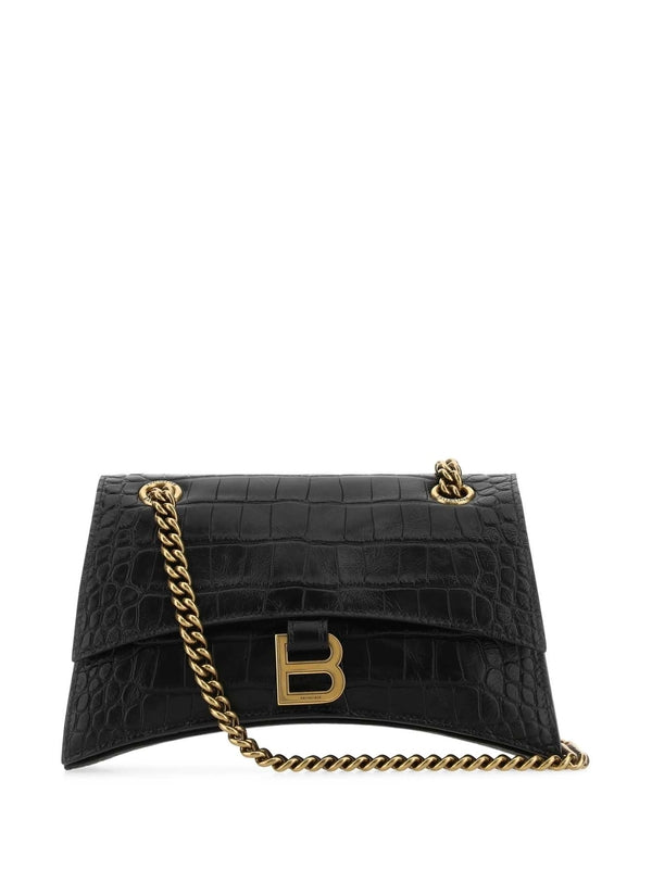 Balenciaga Crush Small Black Crossbody & Shoulder Bags
