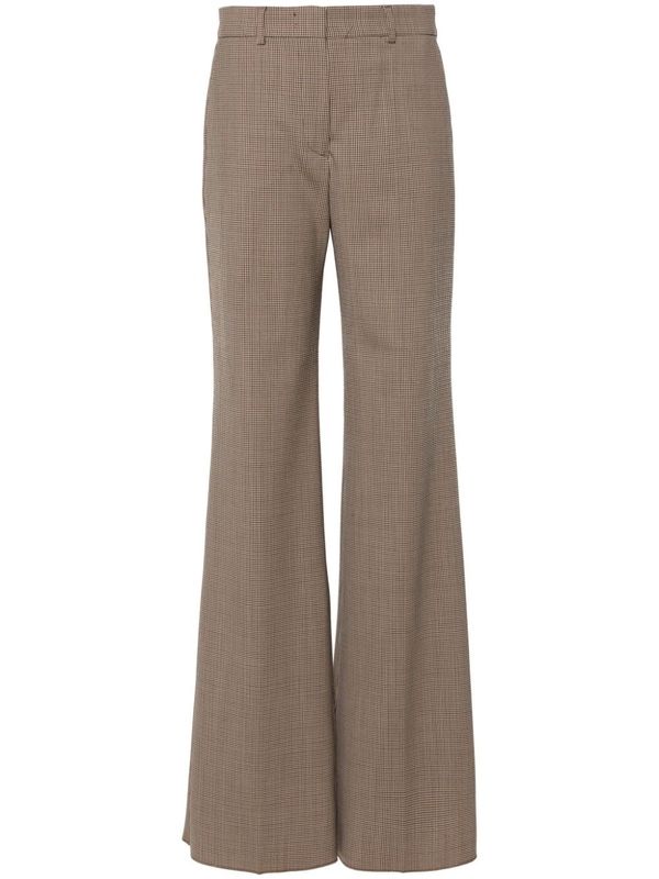 Wool Blend Flare Pants