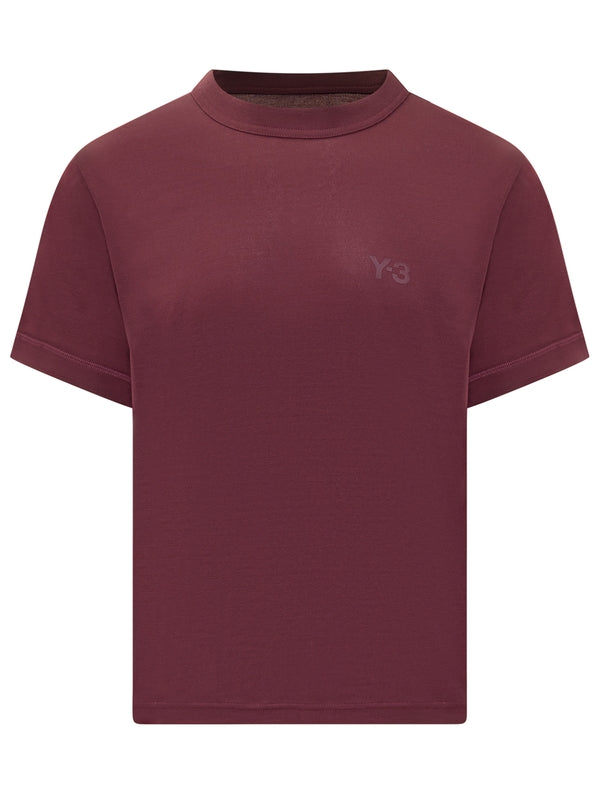 Y-3 Burgundy Half Sleeve