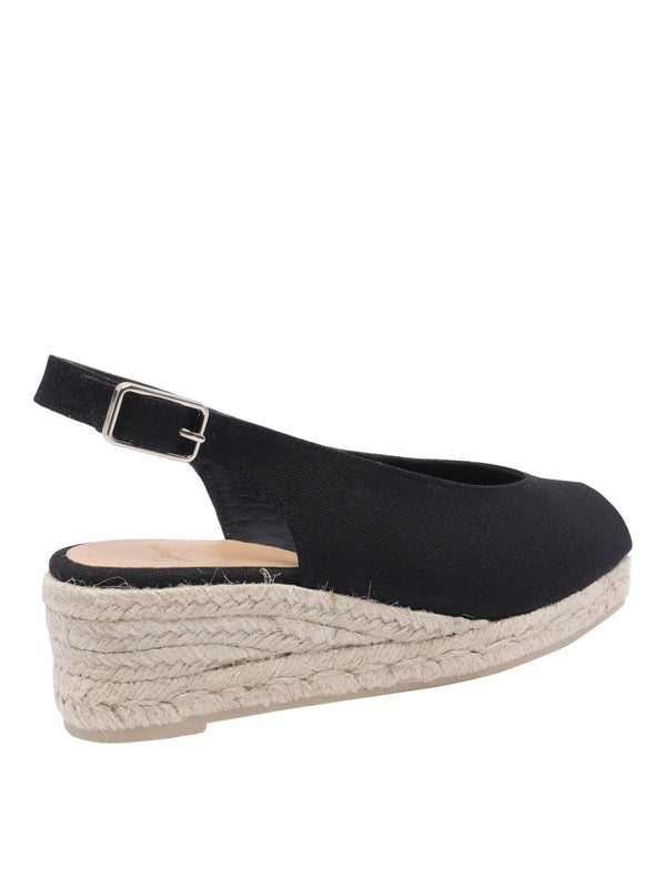 Castañer Black Espadrille Sandals