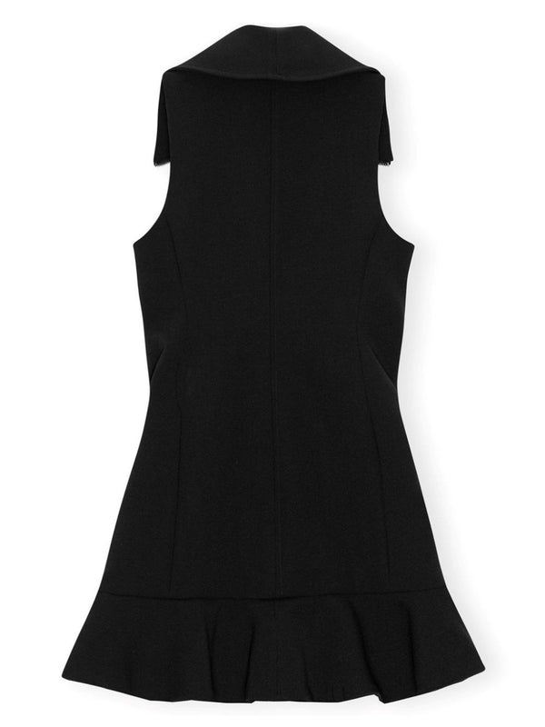 Zipper Sleeveless Mini Dress