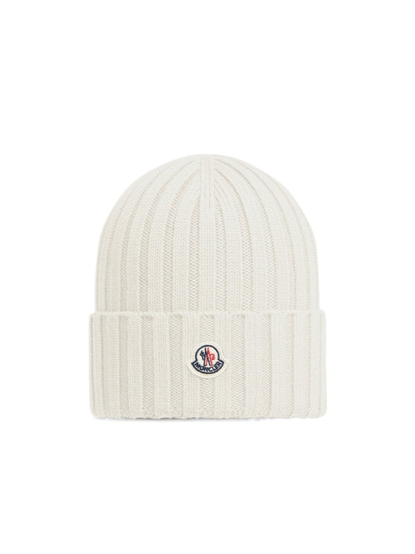Moncler White Beanies