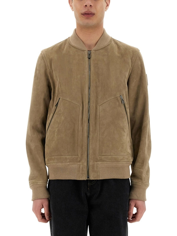Continental Suede Bomber Jacket