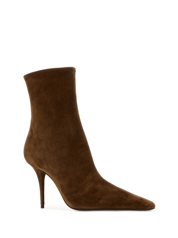 Saint Laurent Brown Ankle Boots